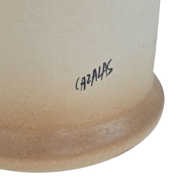 Grès de France Handpainted Stoneware Canister Schilder Coastal Cottage Pottery - Picture 8 of 16